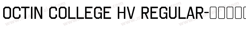 octin college hv regular字体转换